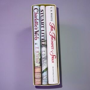 E.B. White Book Bundle: Charlotte’s Webb, Stuart Little, The Trumpet of the Swan